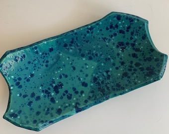 Vintage Handmade Pottery Tray, Trinket Tray,