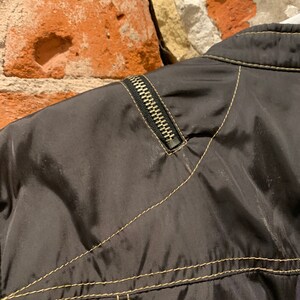 Vintage Krizia Jeans Womens Short Jacket/Motorcycle Style/Black Jacket Made in Italy image 5