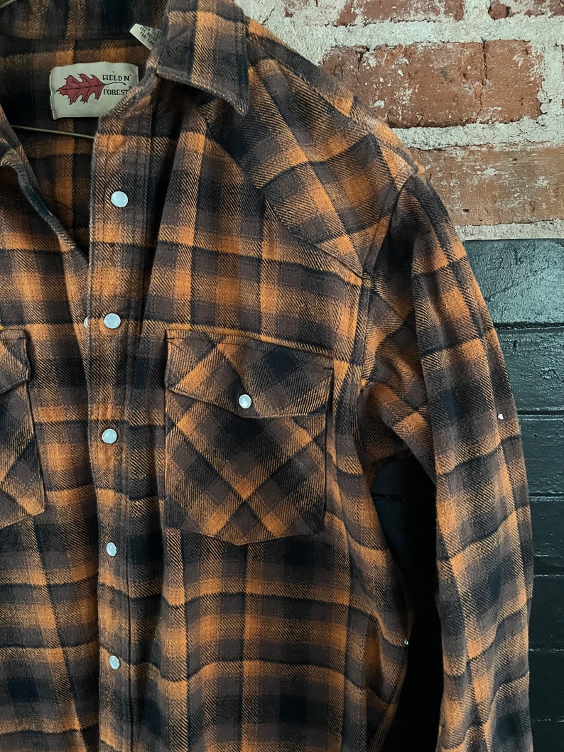 Vintage Plaid Heavyweight Cotton Mens Shirt/Shirtjacket SizeL image 8