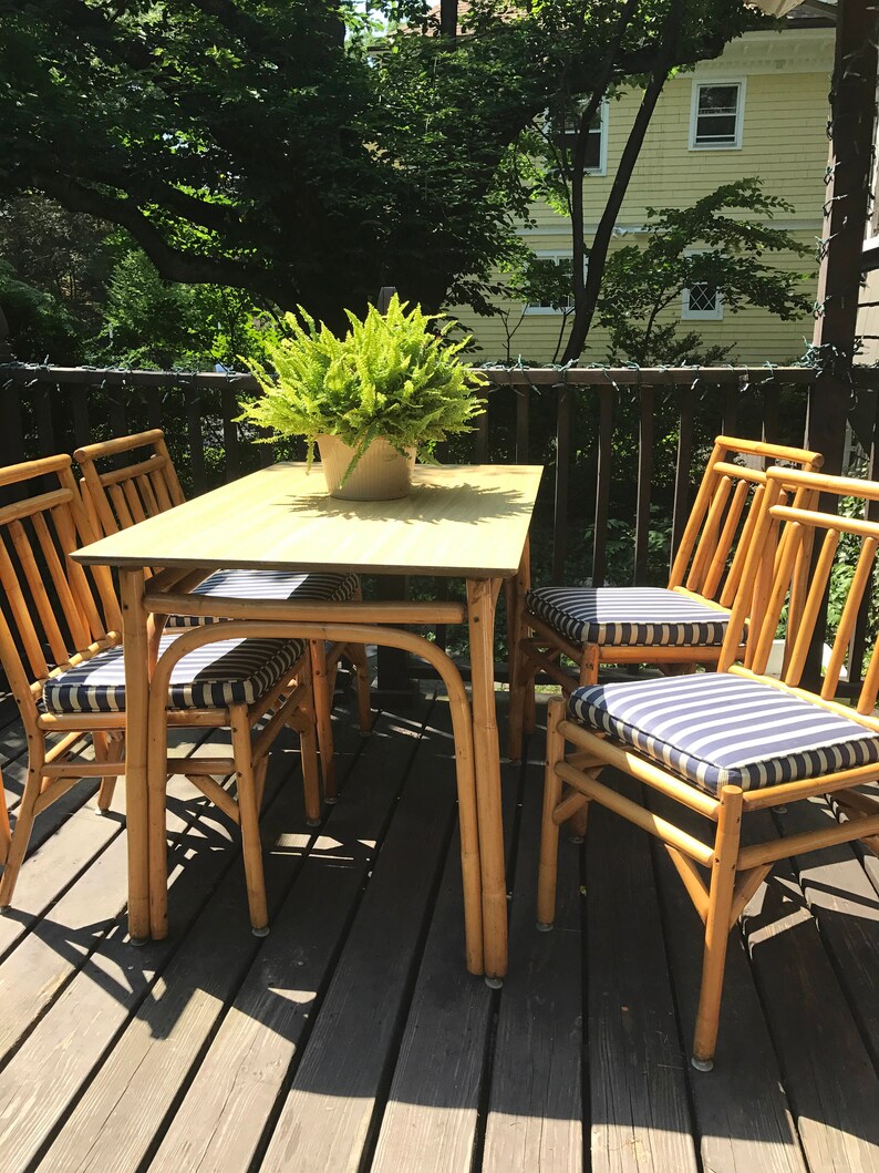 Bamboo/Rattan Dining Set, Bamboo Dining Set, Rattan Dining Set, image 2