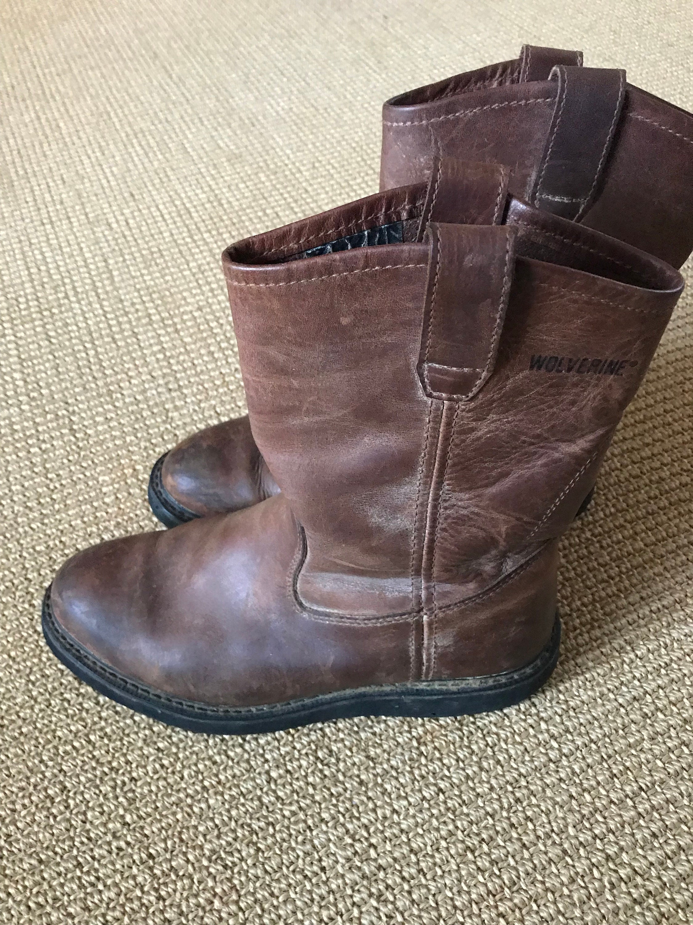 wolverine pull up boots