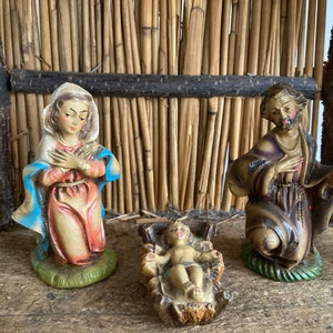 Vintage Italian Nativity Set image 2