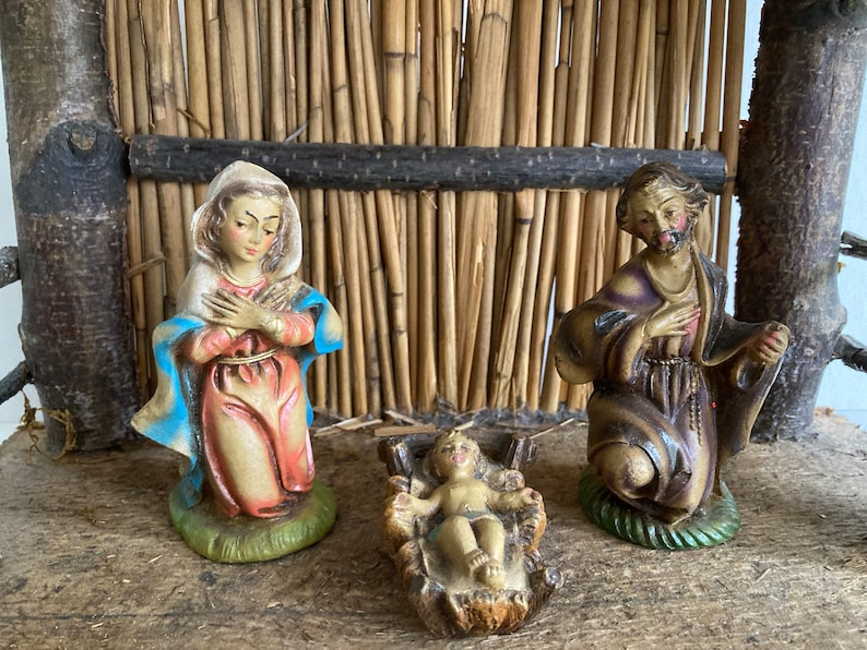 Vintage Italian Nativity Set image 2