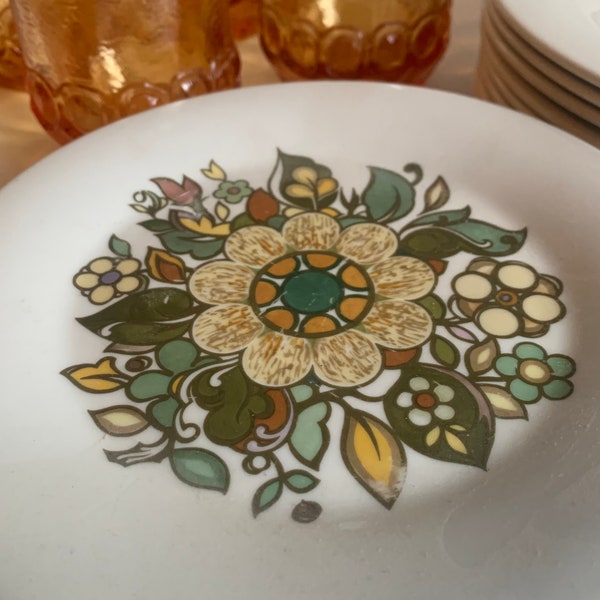 Mid Century Modern Dinnerware Royal Doulton Forest Flower Vintage Royal Doulton Dinnerware