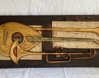 1960's J Segura HG Fiberglass Musical Instrument Wall Hanging