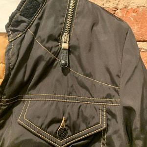 Vintage Krizia Jeans Womens Short Jacket/Motorcycle Style/Black Jacket Made in Italy image 4