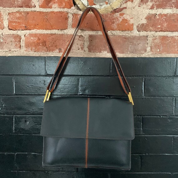 Black Leather Shoulder Bag Bottega Veneta Italy