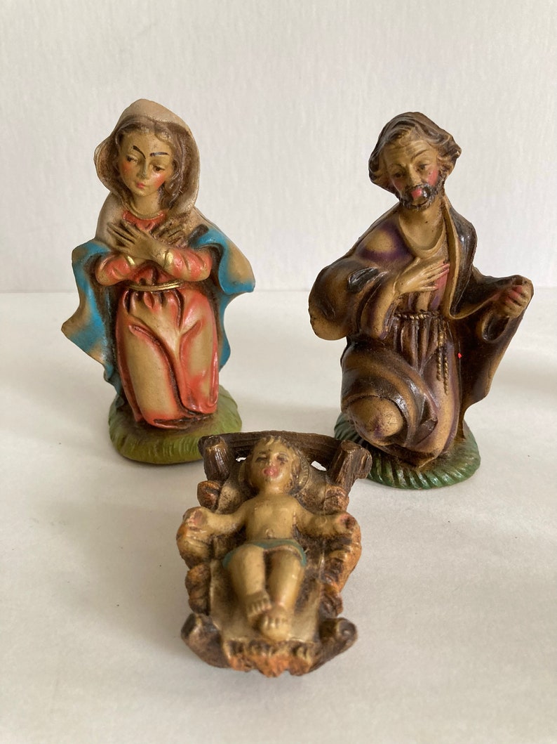 Vintage Italian Nativity Set image 3