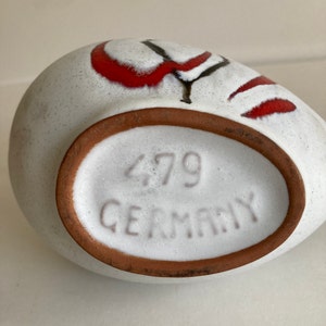 Vintage MCM Handmade Glazed Pottery Pitcher Made in Germany image 4