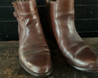 Mens Low Cowboy Boot Size 10D  Brown Mens Western bbo