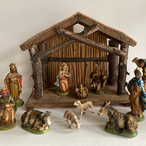 Vintage Italian Nativity Set image 1