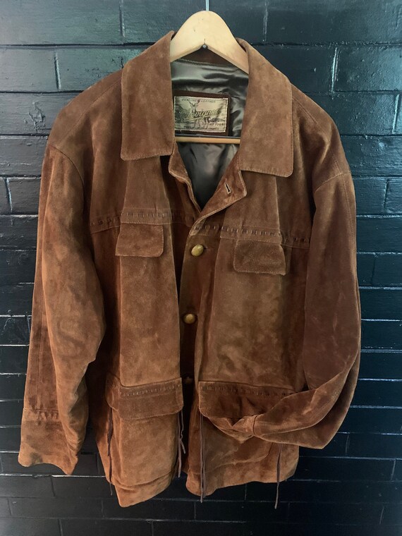 Vintage Homme Cuir Suede Manteau Chevignon Homme Veste Cuir - Etsy France