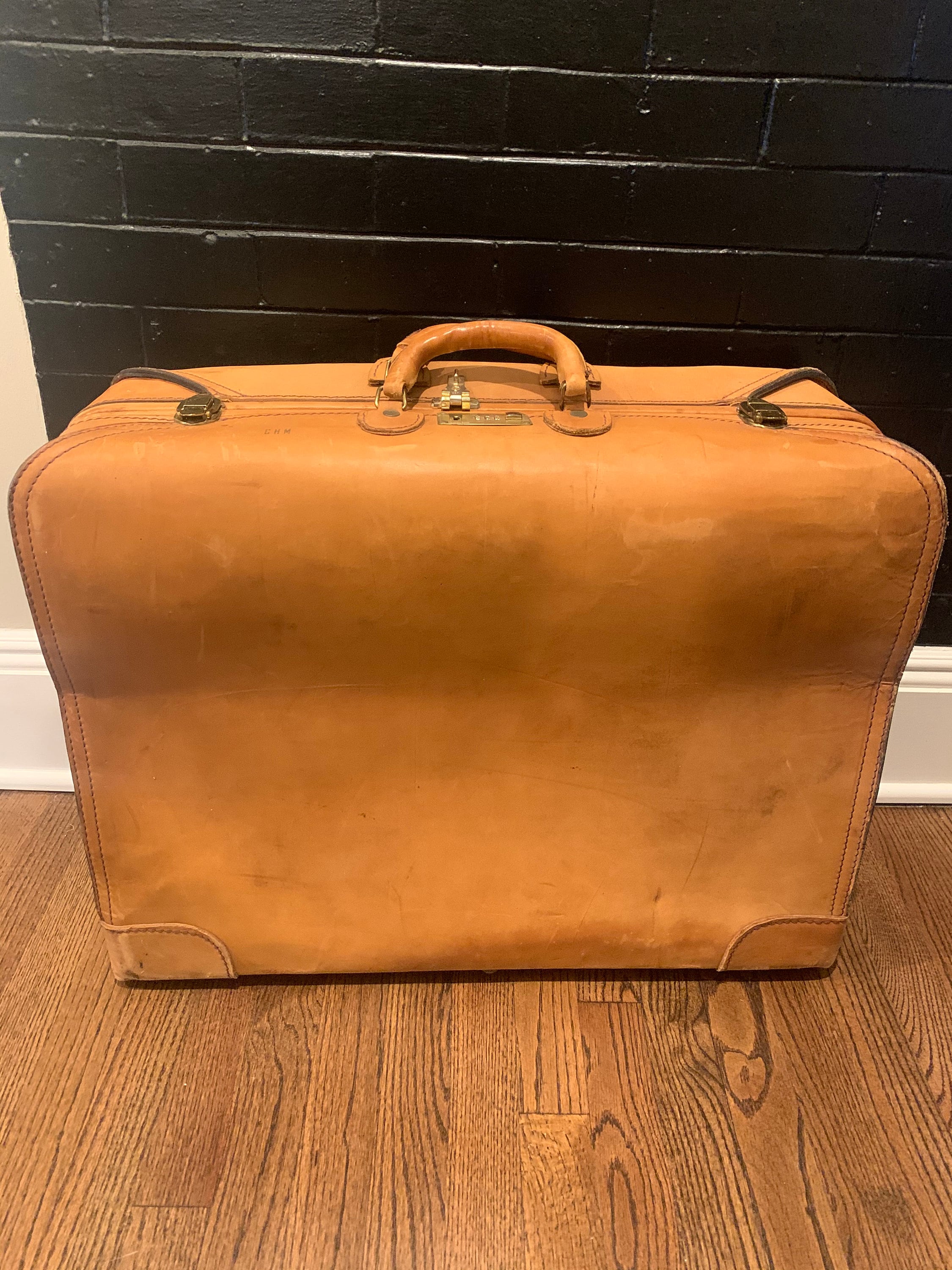 Leather Suitcase Presto Vintage Luggage Storage Container - Etsy
