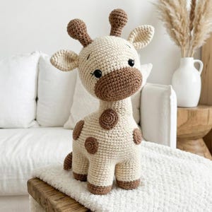 Virkat amigurumimönster för giraff | Gosedjur | Söt barnrumsdekor | Babypresent | PDF direktnedladdning