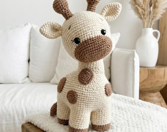 Crochet Giraffe Amigurumi Pattern | Stuffed Animal Plush Toy | Cute Nursery Decor | Baby Gift | PDF Instant Download