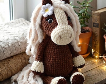 Pferd Häkelanleitung Amigurumi Plüsch PDF Download Pony Toy