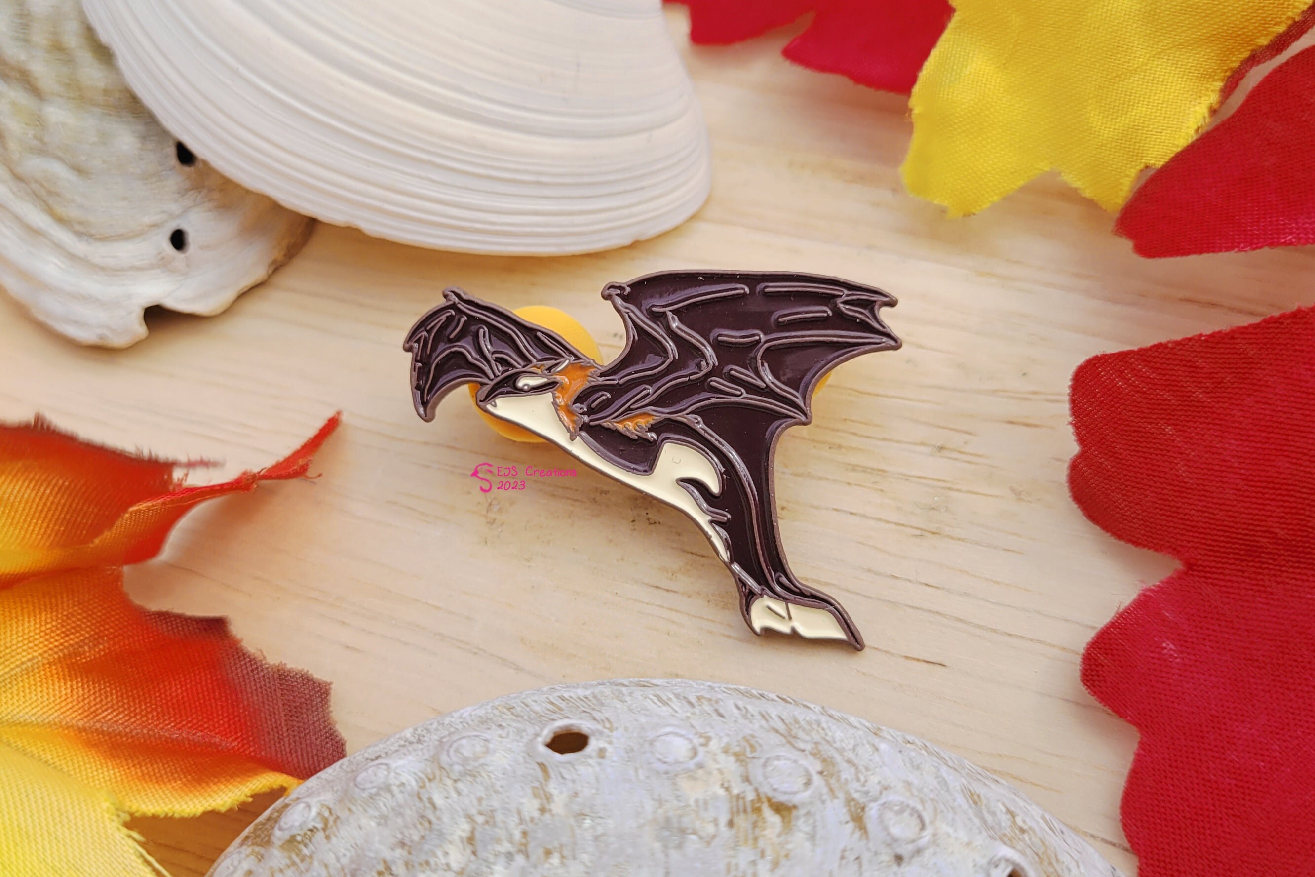 Flying Fox Orca Soft Enamel Pin - Etsy