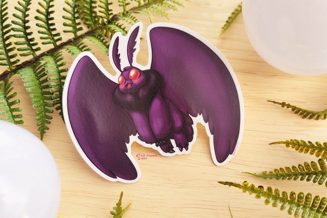 Mothman Vinyl Sticker - Etsy
