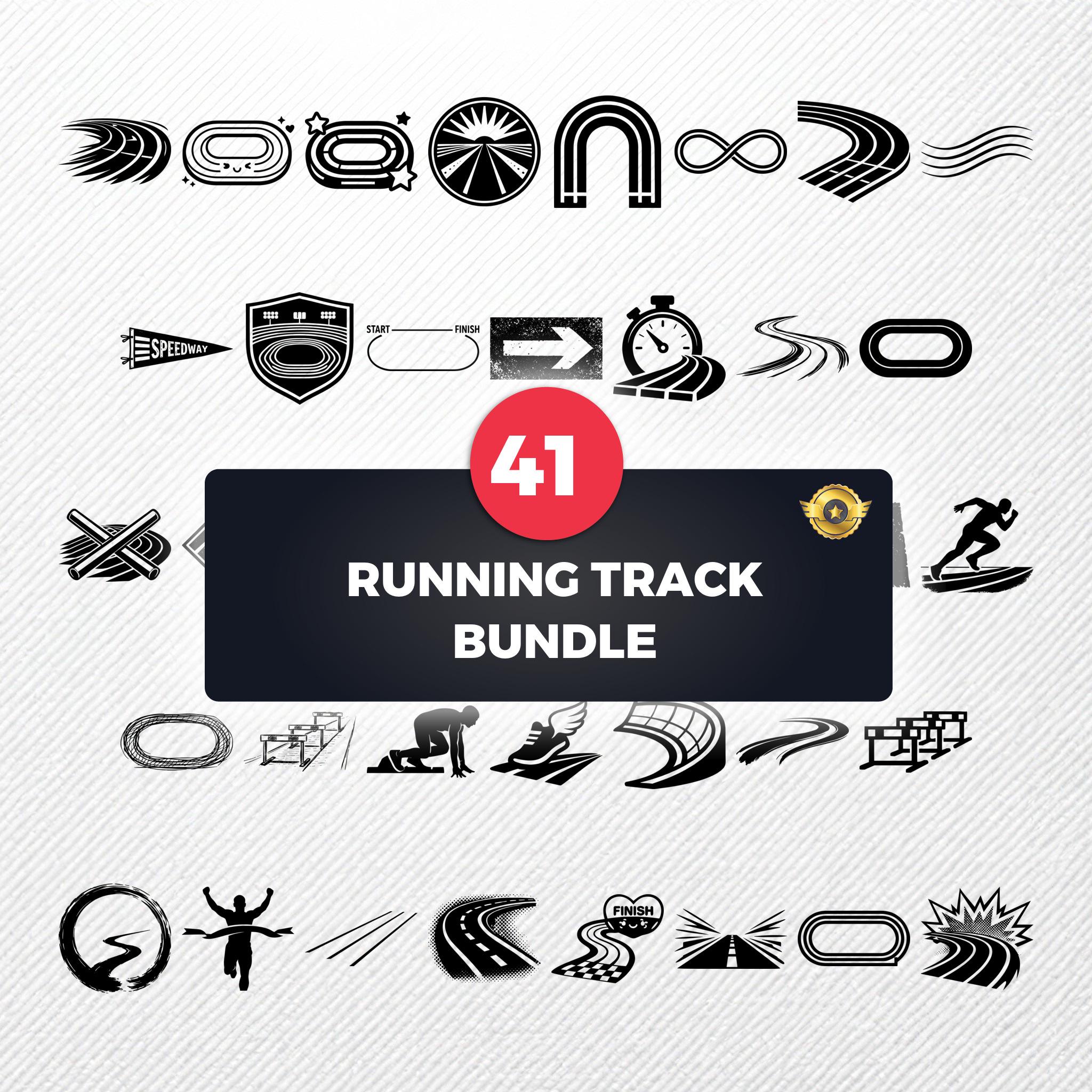 Running Track SVG Clipart Bundle | 41 Vector Illustrations | PNG Eps ...