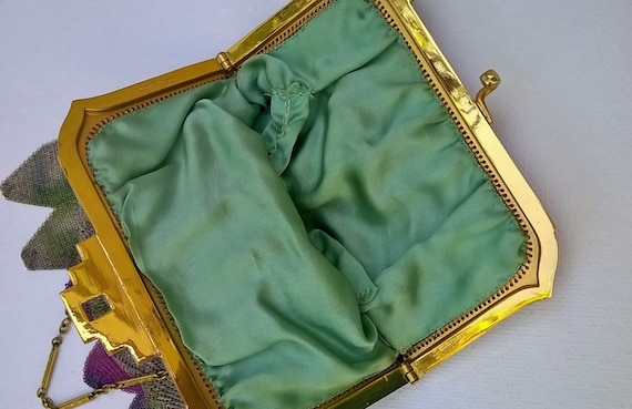 Whiting and Davis Dresden Mesh Evening Bag - Vint… - image 5