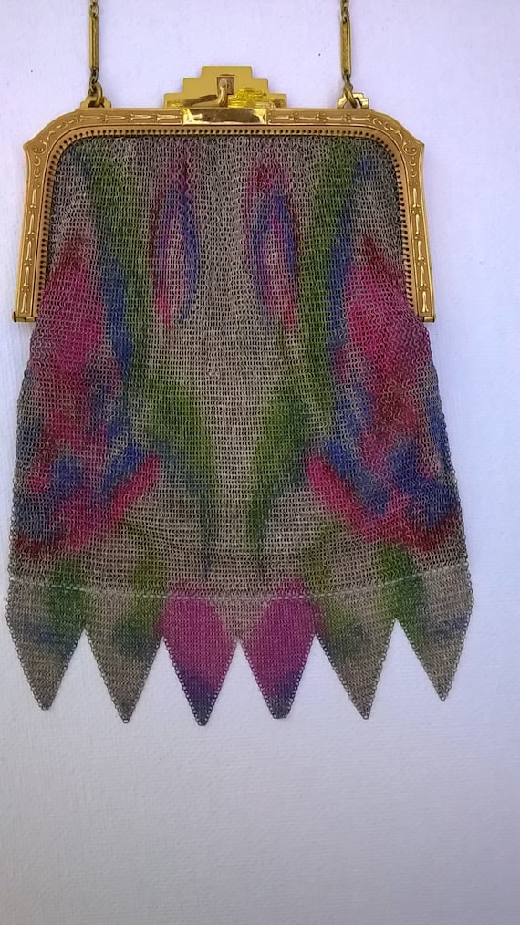 Whiting and Davis Dresden Mesh Evening Bag - Vint… - image 4