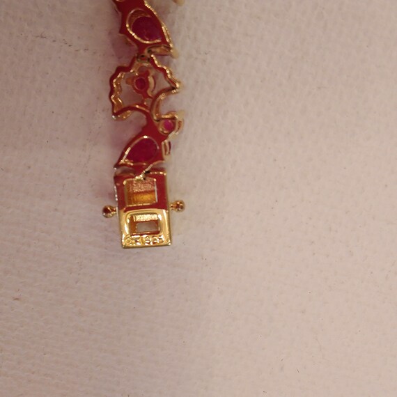 Pink Ruby Narrow Bracelet in Gift (or Storage) Bo… - image 8