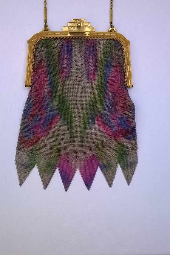 Whiting and Davis Dresden Mesh Evening Bag - Vint… - image 2