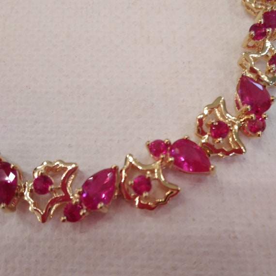 Pink Ruby Narrow Bracelet in Gift (or Storage) Bo… - image 6