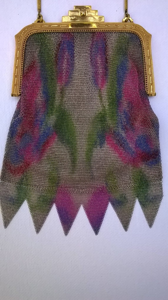 Whiting and Davis Dresden Mesh Evening Bag - Vint… - image 3