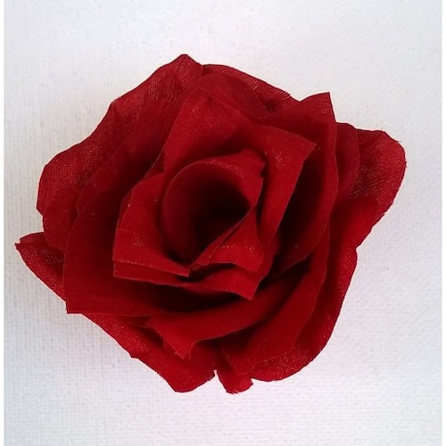 Candlelight Ivory Silk Flower Hair Clip With Rhinestone  display picture 2