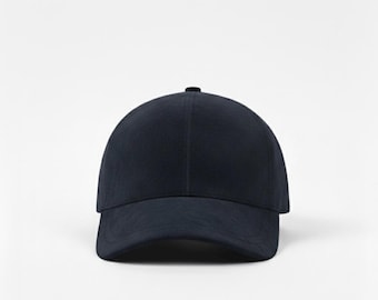 Suede Baseball Cap | Unisex Minimal Hat | Midnight Navy Blue Cap | Quiet Luxury Aesthetic | Streetwear | Gift for Him and Her
