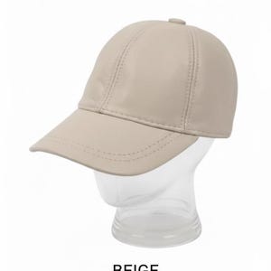 Genuine Leather Cap Leather American Baseball Cap Handmade Leather Cap Unisex Baseball Cap Modern Leather Hat Streetwear Leather Cap image 11