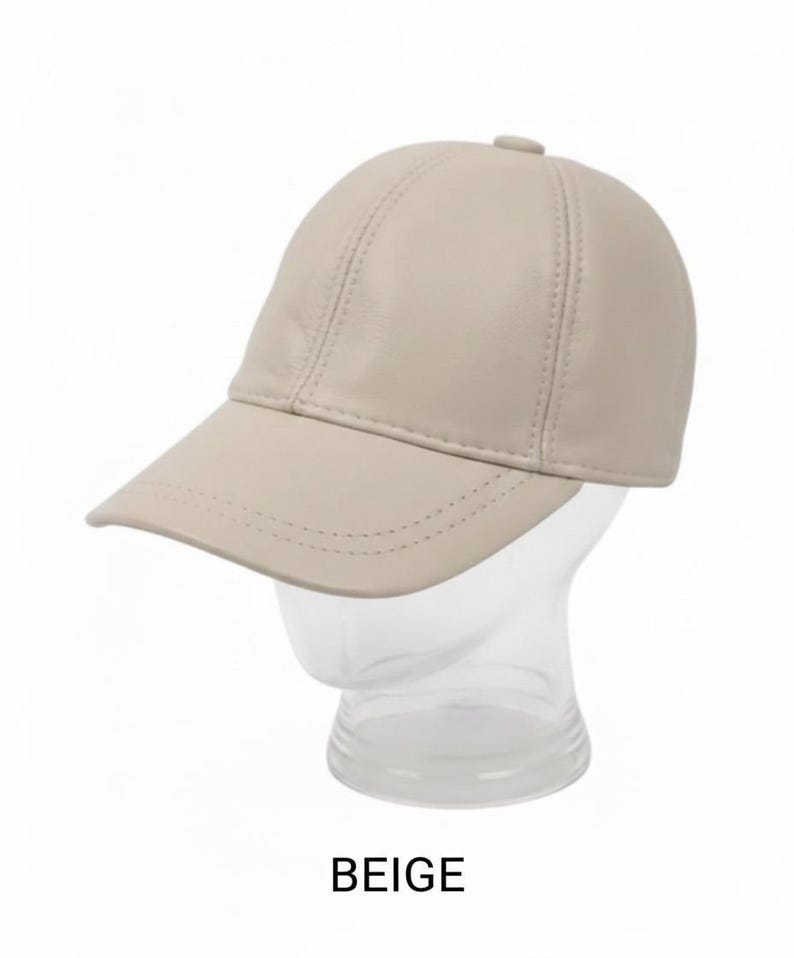 Genuine Leather Cap Leather American Baseball Cap Handmade Leather Cap Unisex Baseball Cap Modern Leather Hat Streetwear Leather Cap image 11