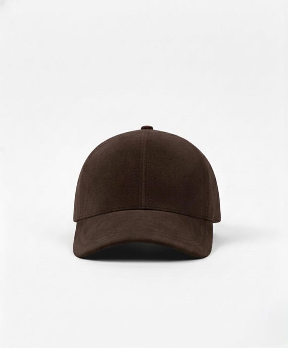 Dark Brown Suede Cap | Suede Baseball Hat | Leather Cap Women | Mens Suede Hat | Quiet Luxury Cap | Minimalist Hat | No Logo Cap