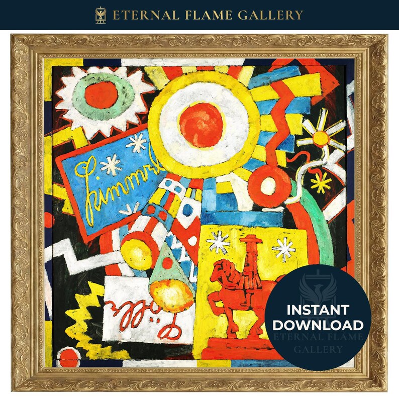 Marsden Hartley - Sky | Printable 20th Century Avant-garde Art in High ...