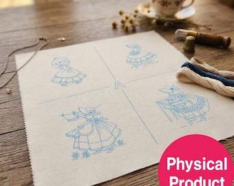 Wzór haftu "Sue Sunbonnet" - Zestaw A i B