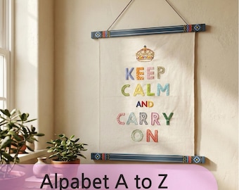 Wzór haftu Keep Calm