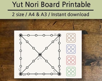 Gra Yut Nori do druku