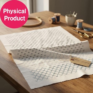 Muestrario de puntadas Sashiko – Enrejado en capas