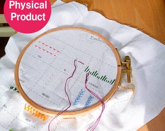 Wzór haftu dla początkujących 32, Przewodnik po podstawowych ściegach, Produkt fizyczny