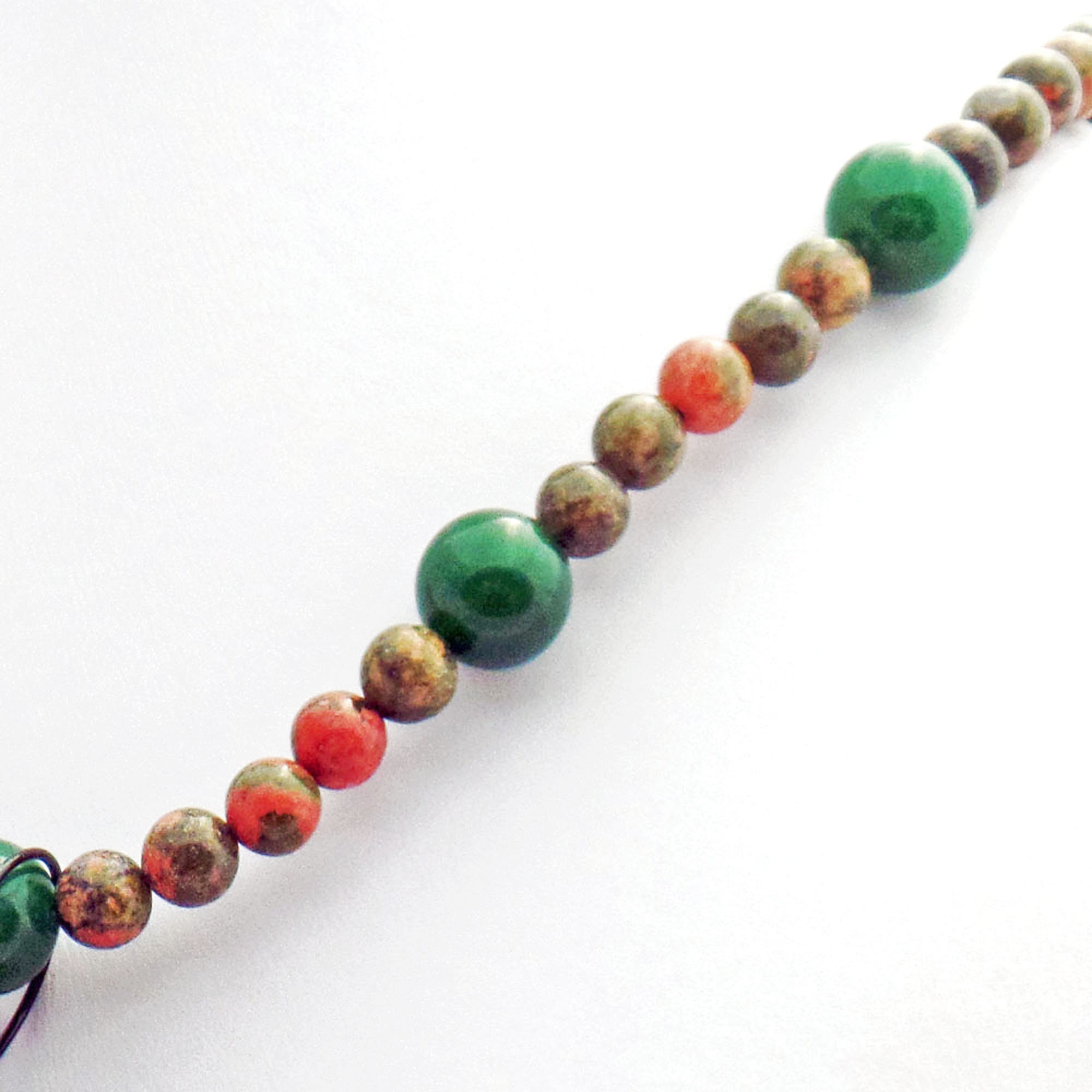 Bear Paw Spirit Animal Unakite Natural Stone Unisex Necklace - Etsy