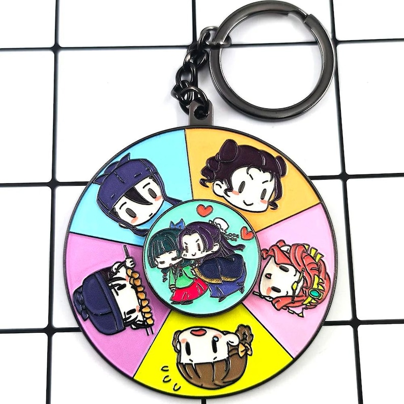 The Apothecary Diaries Keychain Maomao Jinshi Chibi Rotating Pendant ...