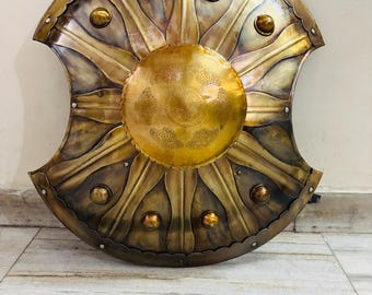 Medieval Achilles Troy Trojan Ancient Greek Metal Steel Shield