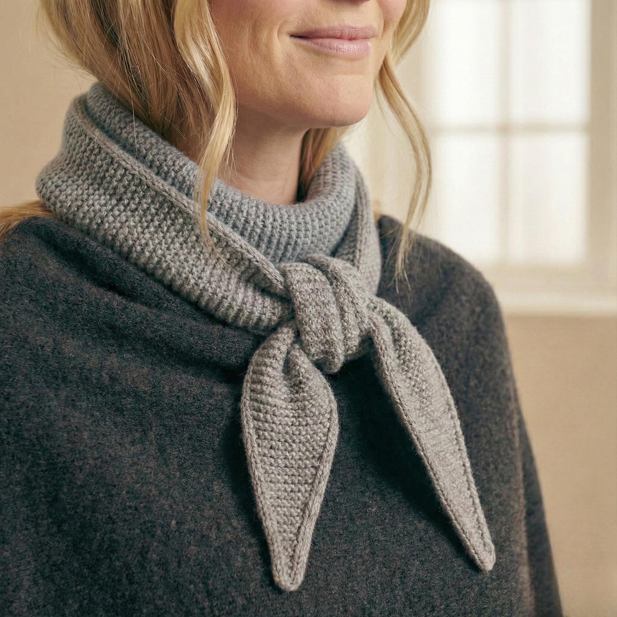 Mini Neck Scarf Knitting Pattern PDF Instructions Icord Edge Sophie ...