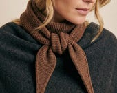 Mini Neck Scarf Knitting Pattern PDF instructions iCord Edge Sophie Scarf Beginner Quickly knitted