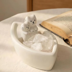 Keramisk kristalldiffusor, rökelsehållare, aromaterapistenbrännare, heminredningspresent, meditations- och avslappningsset