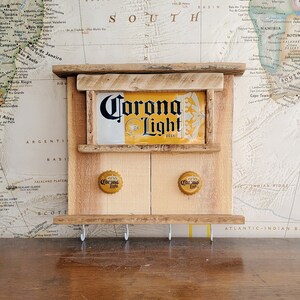 Corona Light Key Hook with Reclaimed Pallet Wood