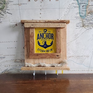 Anchor Brewing Key Hook with Reclaimed Pallet Wood