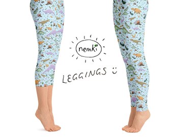 dinosaur workout leggings