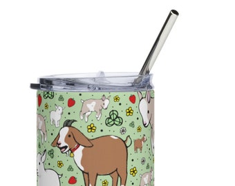 Cute Goat Tumbler, Stainless Steel